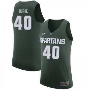 Men Michigan State Spartans NCAA #40 Braden Burke Green Authentic Nike 2020 Stitched College Basketball Jersey RL32U78KI
